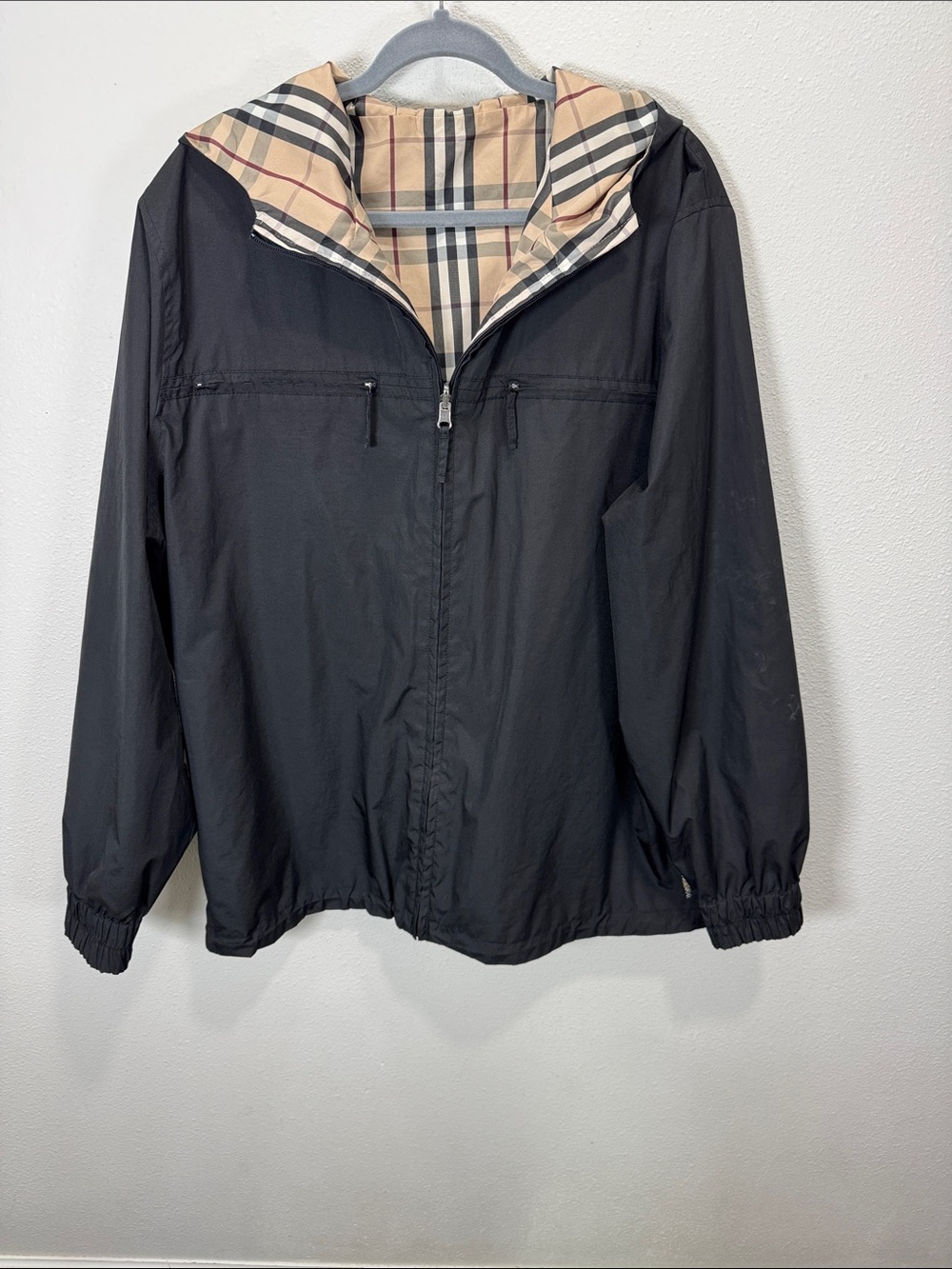 Burberry Reversible Windbreaker Jacket vintage 2000's Y2K